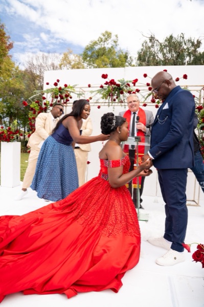 Wedding ceremony by Dr. Gerrit Rademeyer in Bedfordview